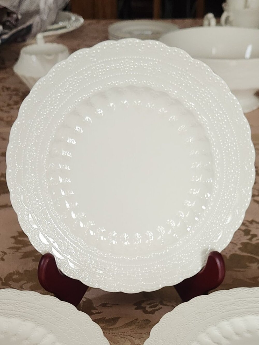Spode's Jewel Copeland Salad Luncheon Dessert Plate 8” Cream Ivory White 1926